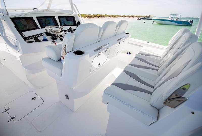 Luxury sport fishing charter boat.